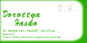 dorottya hasko business card